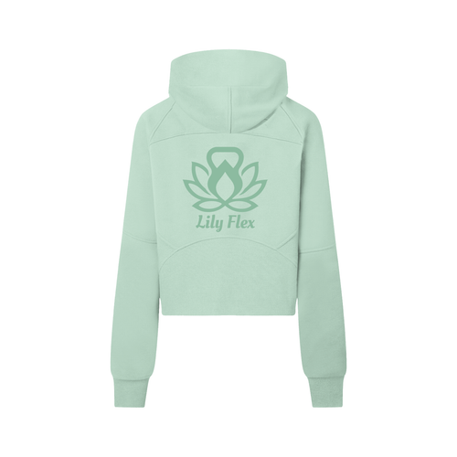 Cropped Half-Zip Hoodie